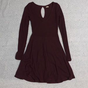 hollister long sleeve skater dress